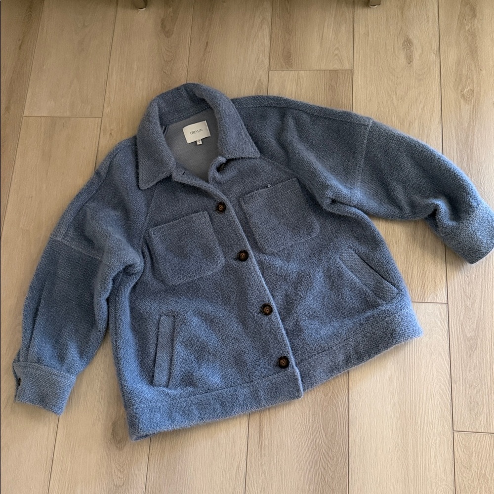 Greylin Blue Wool Jacket